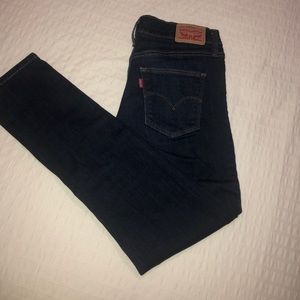 LEVI’S DARK WASH SLIMMING SKINNY JEANS